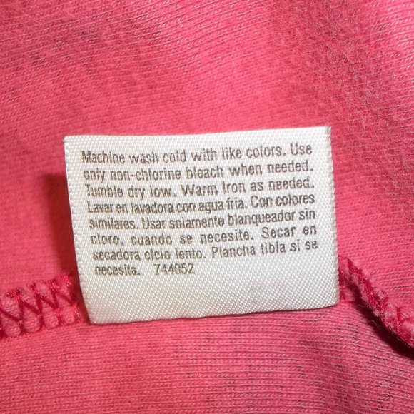 St. John's Bay Womens Top Blouse Size M Scoop Neckline Pleated Roses Red Pink - Picture 6 of 6